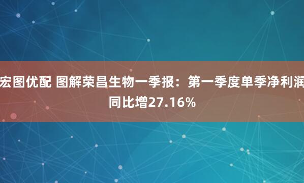 宏图优配 图解荣昌生物一季报：第一季度单季净利润同比增27.16%