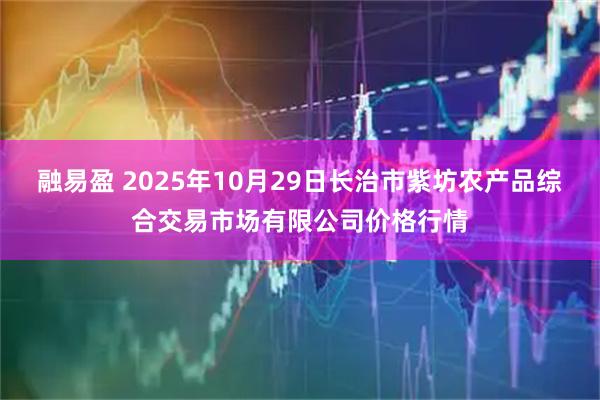 融易盈 2025年10月29日长治市紫坊农产品综合交易市场有限公司价格行情