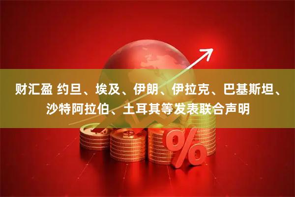 财汇盈 约旦、埃及、伊朗、伊拉克、巴基斯坦、沙特阿拉伯、土耳其等发表联合声明